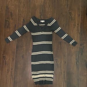 Long sleeve knitted dress